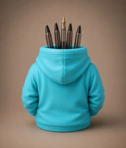 3d-baski-kapusonlu-sweat-kalemlik-dekoratif-masaustu-kalem-standi-2